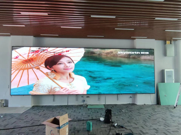 金昌P1.53led小间距屏安装案例